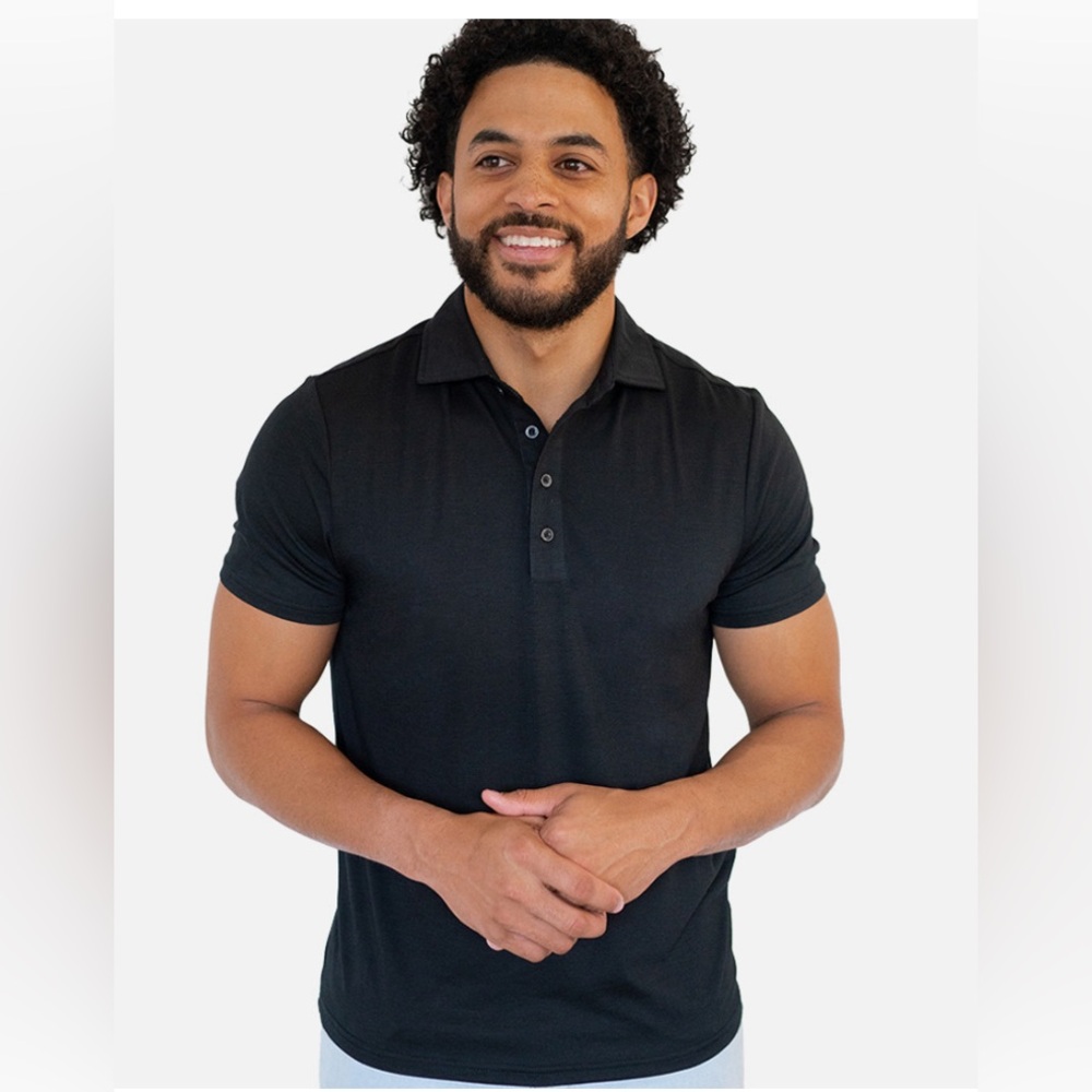 Cariloha Bamboo Comfort Polo size M Navy